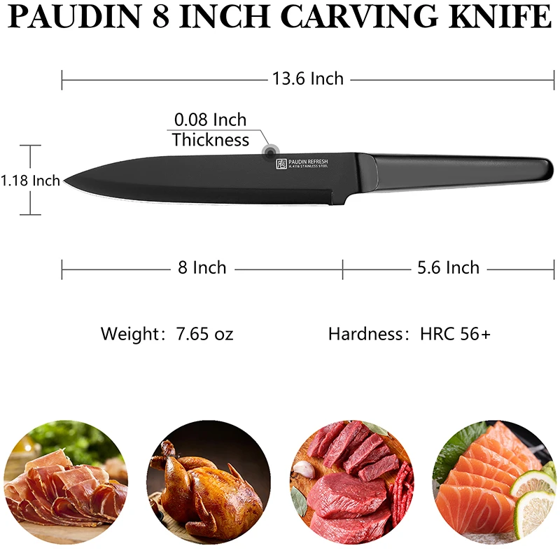 Horkin Big Discount Oem/Odm Customized 8 Inch Kitchen Knife Stainless Steel With Hollow Handle