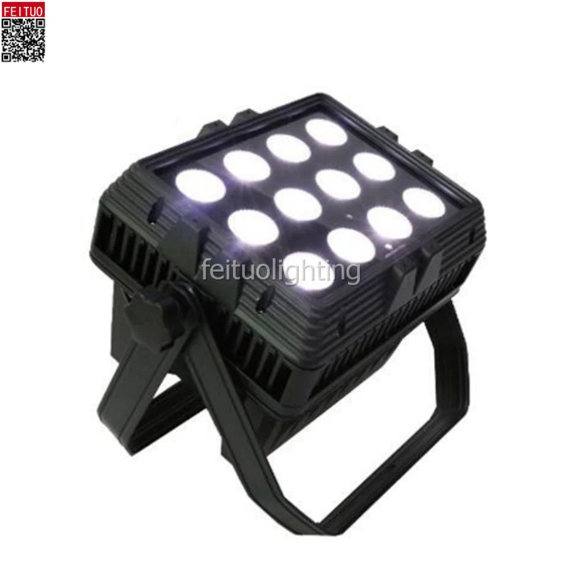 led wireless battery light waterproof 12x18w RGBWA UV 6in1led wall washer light flood light IP65 wifi remote wash wall washer