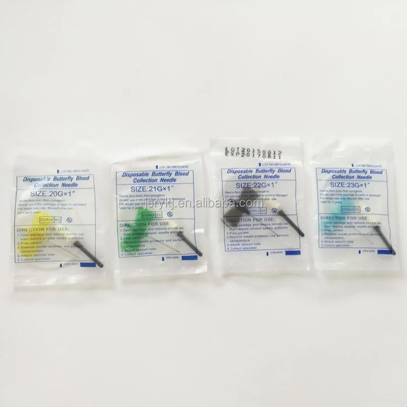 butterfly needle for vacuum 23g butterfly needle disposable butterfly medical needle