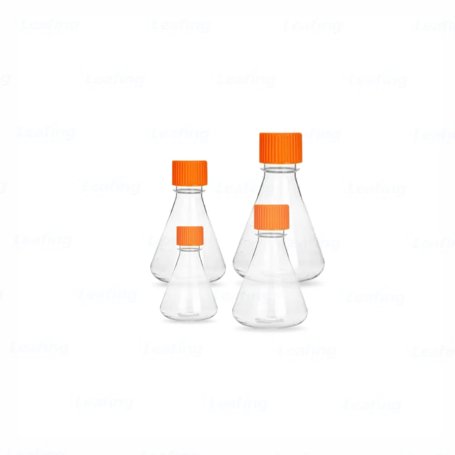 Lab consumables Custom Flasks Factory Supply TC Treated PETG 125ml Conical Flask