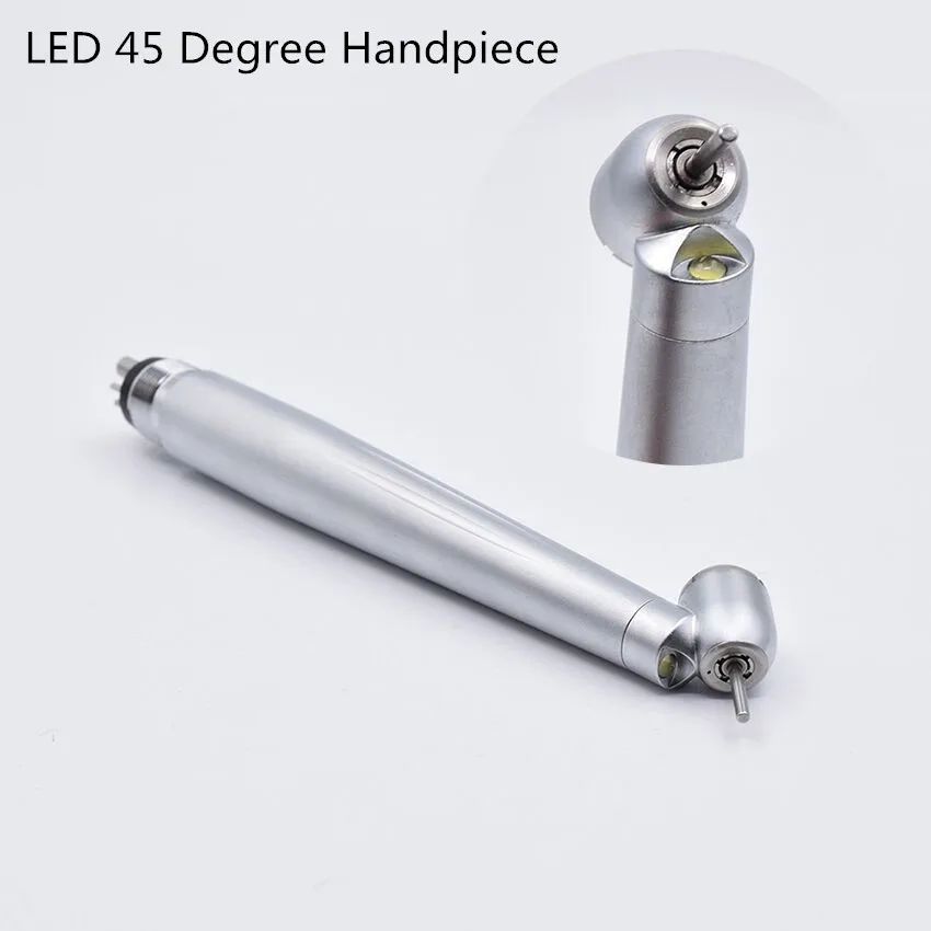Dental lab equipment 45 degree High Speed Air Rotor with led light dental Handpiece Turbine