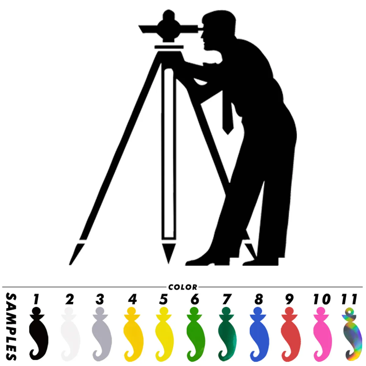 Engineer Surveying Car Window Door Wall Bumper Laptop Decal Vinyl Sticker Gift Die Cut Decals Laptop Window Glass