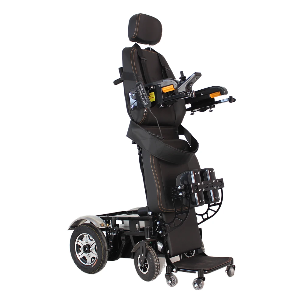 Luxury Power Electric Lie Down Reclining Leg Adjustable Stand Up  Multi-functional Handicapped Electric Standing Wheelchair