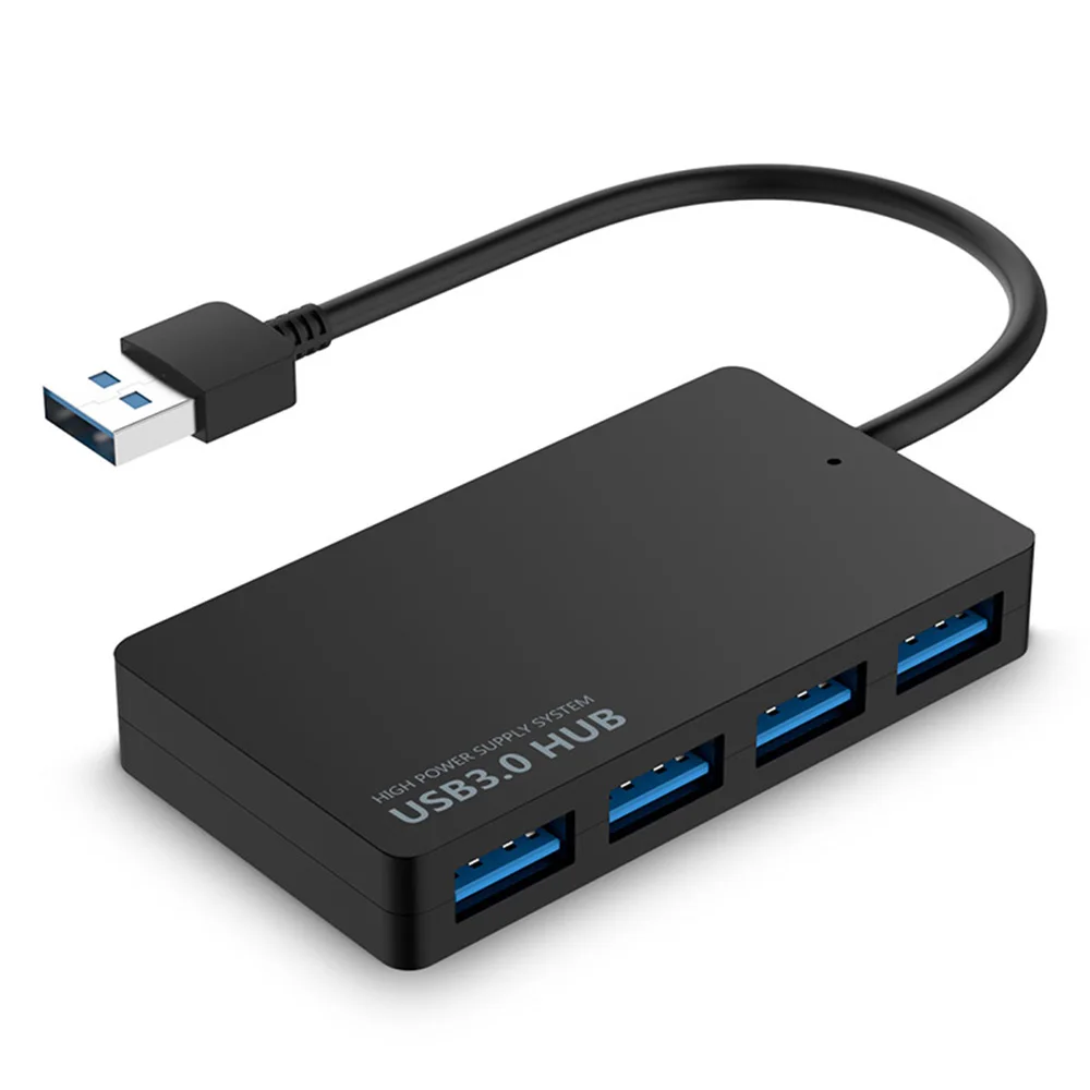 High Speed USB 3.0 Hub External 4 Ports Adapter Splitter USB Expander Plug and Play For Laptop PC Computer Accessories