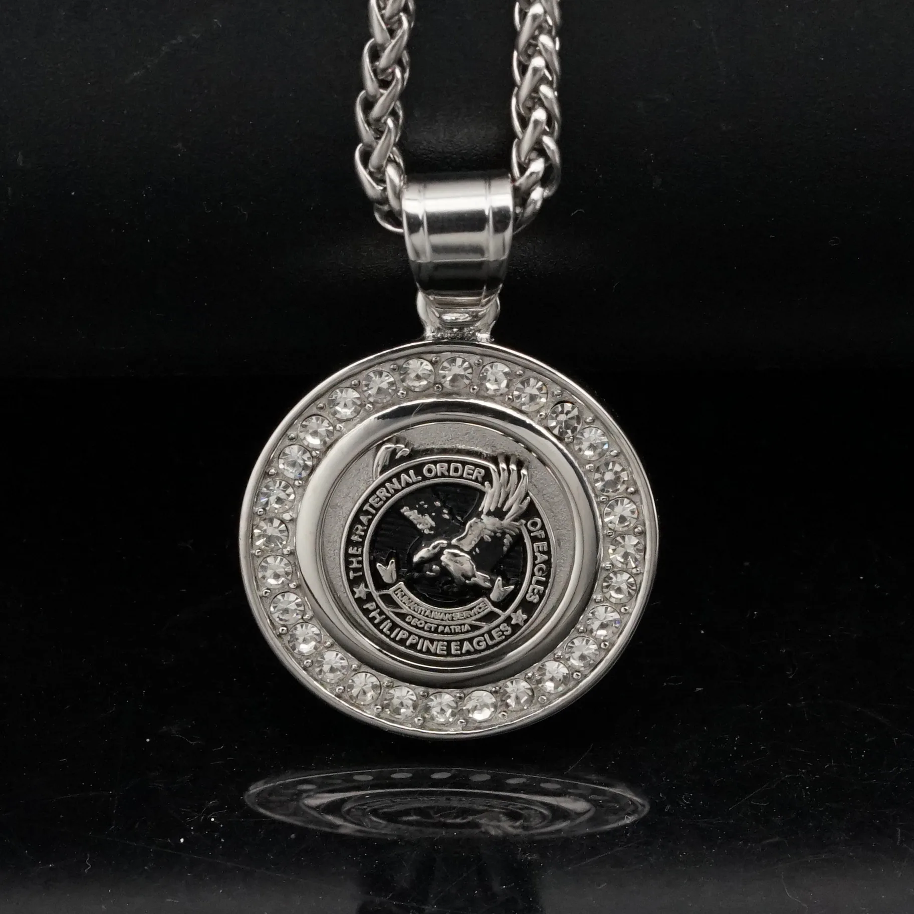 Подвеска с Филиппинским орлом 316l из нержавеющей стали на заказ 18K позолоченное мужское ожерелье