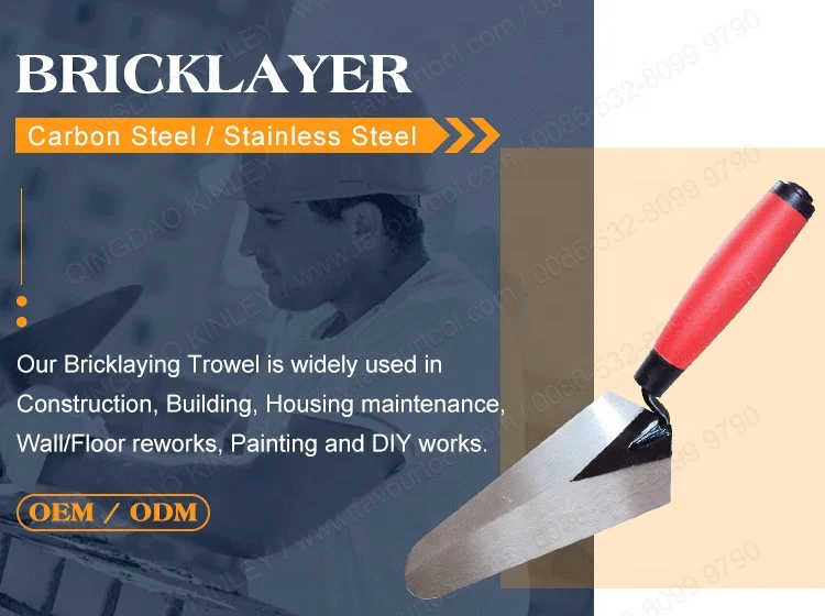 Source Factory Concrete Hand Bricklaying Plastering Trowel With Plastic Handle