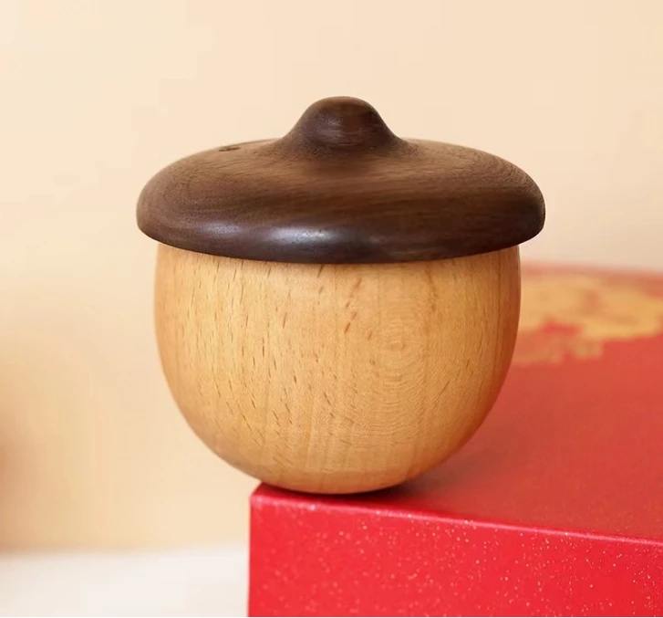Acorn Handmade Walnut and Beech Wooden Music  Boys Gift  Handmade Music Boxes for Women Handmade Music Boxes Craft