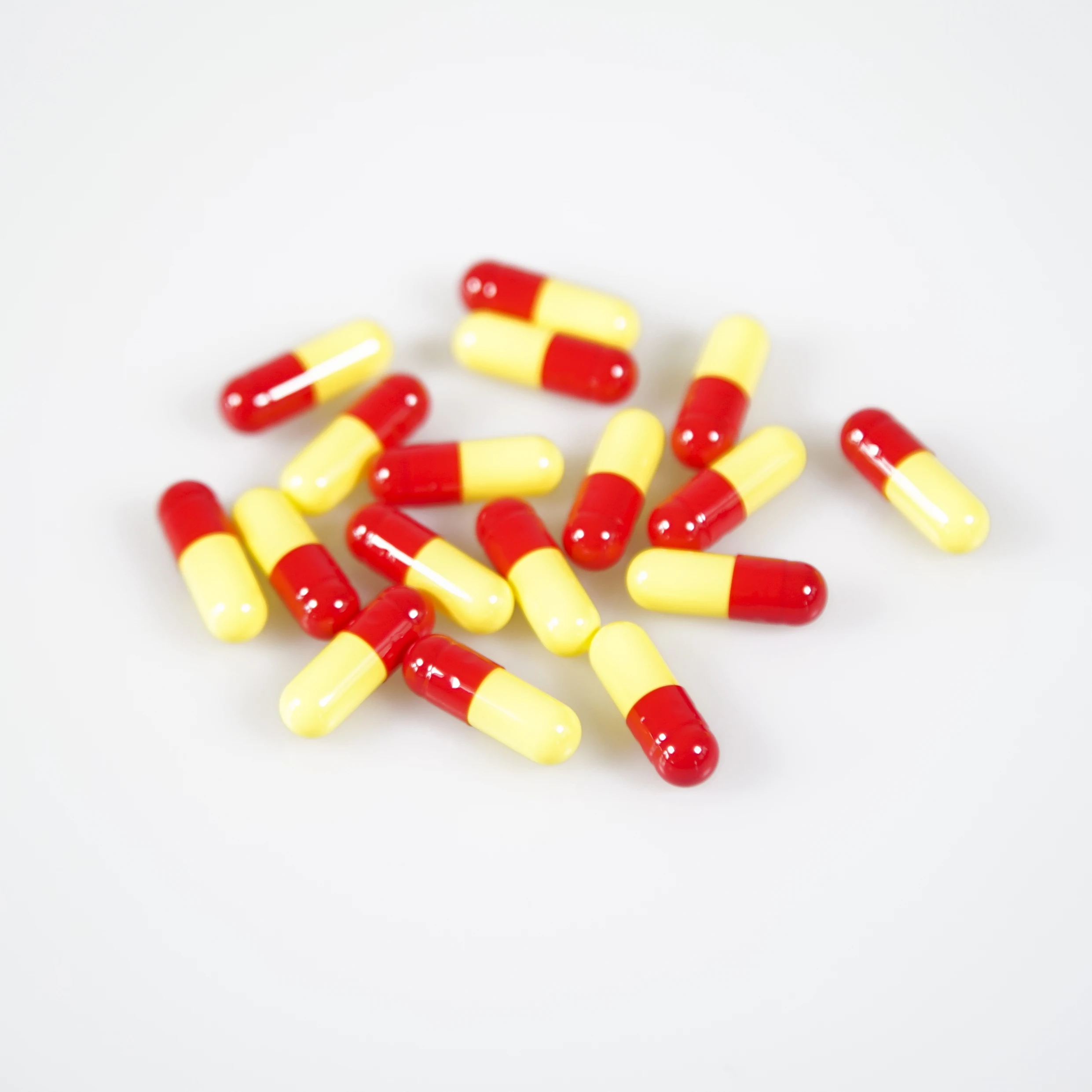 Light Yellow Pale Yellow Buff Gel Capsule Separated Yellow Cream Empty Gelatin Capsules Size 000 00 0 1 2 3 4 5