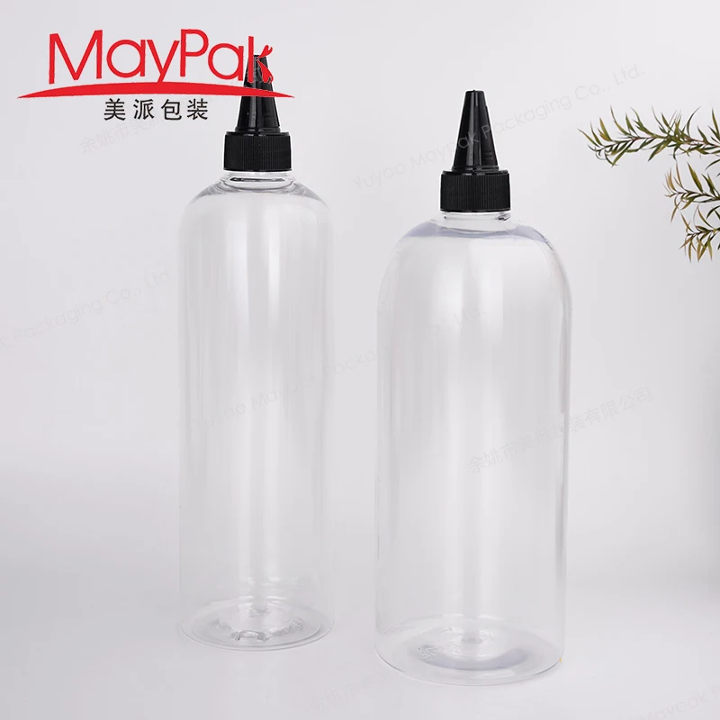 30ml 50ml 4oz 8oz 16oz 100ml 250ml 300ml 500ml Hair Oil Dye Squeeze Applicator Packaging Bottle With Twist-open Dispensing Cap