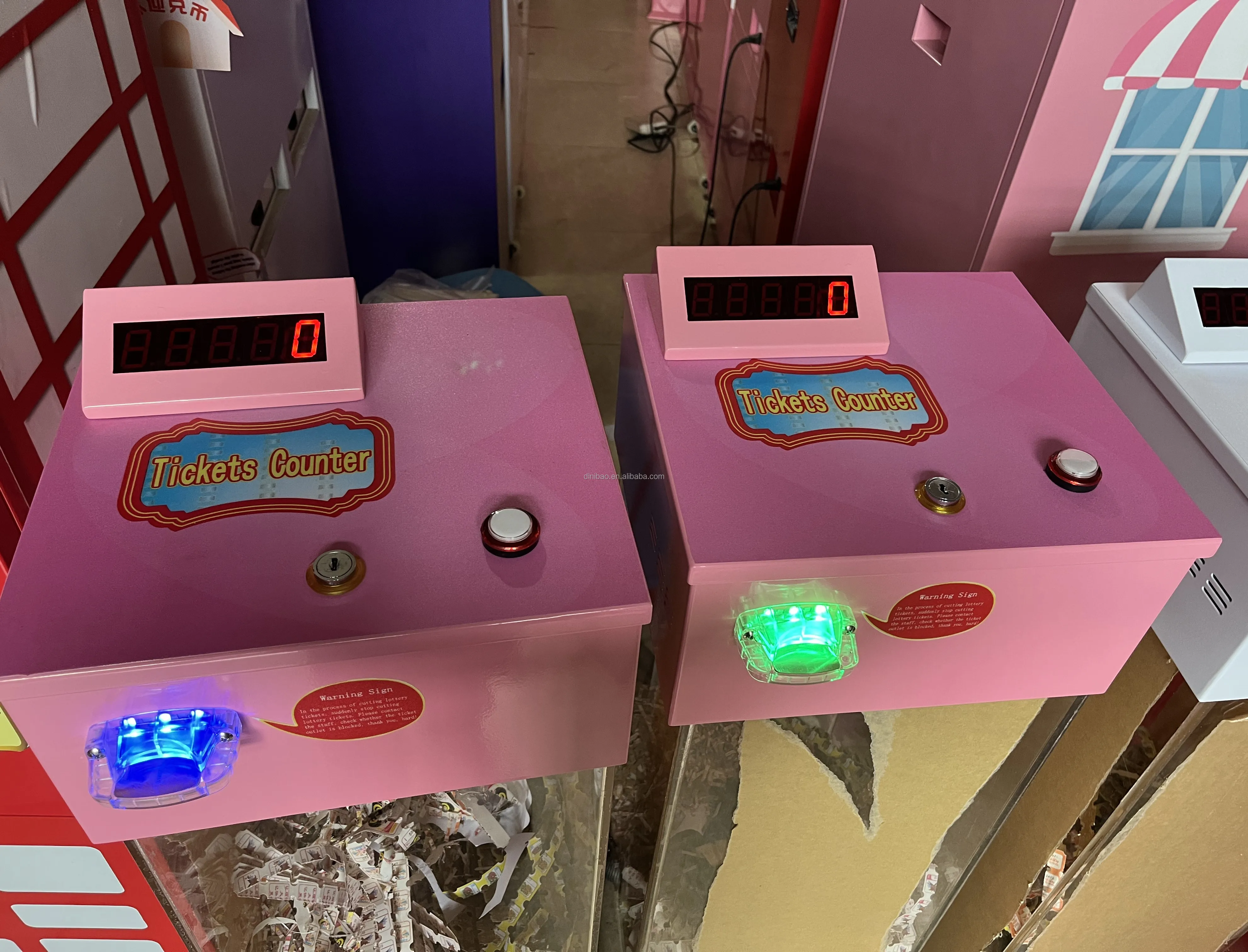 Hot sale small ticket counter ticket eater for redemption lottery  game machine for game center