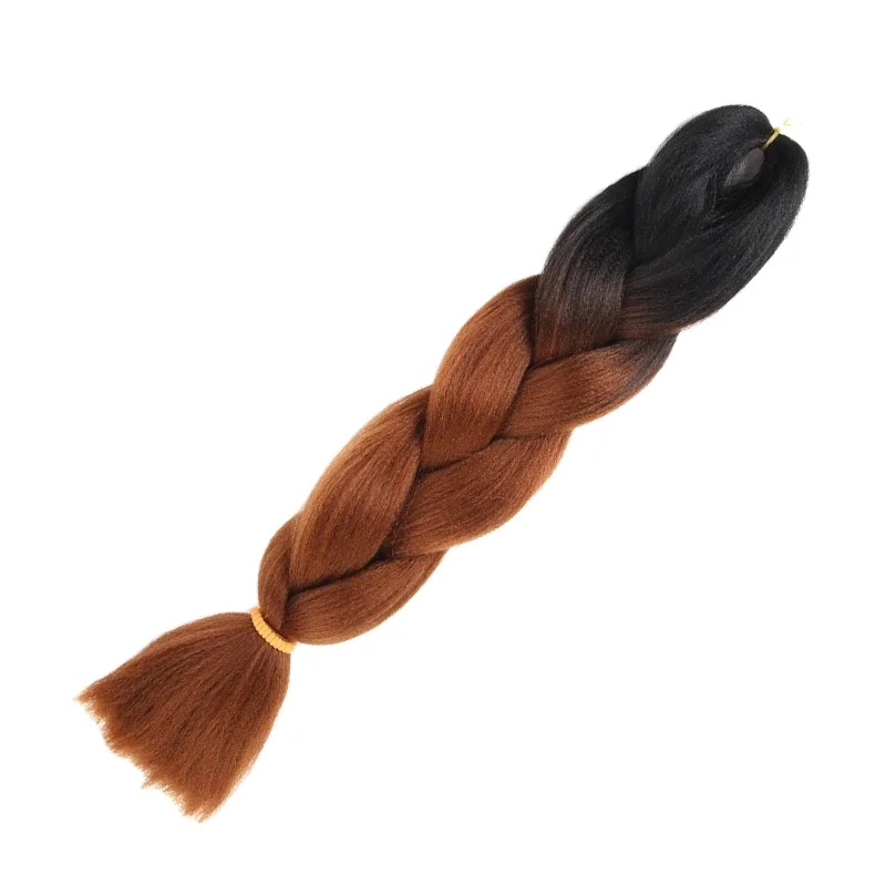 Ombre Braiding Hair Jumbo Braiding Hair Extension For Box Braids Twist 24 Inch Hot Water Seal Real Soft Crochet hair