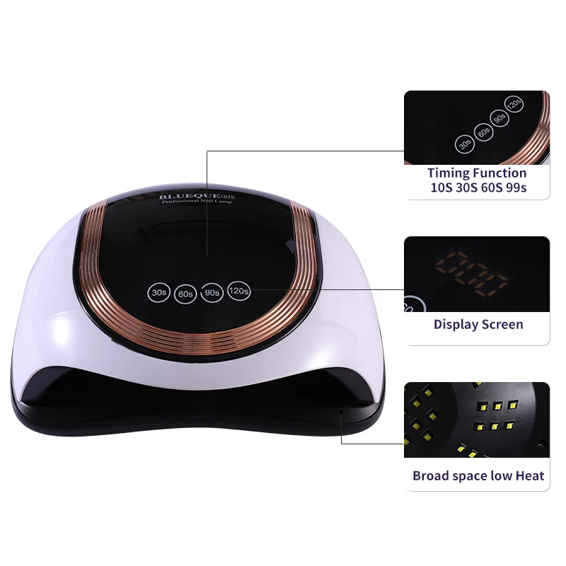 Professional Lamps Drying Nails Cabin UV LED Gel Nails Equipment Nail Dryer White Light Sea.