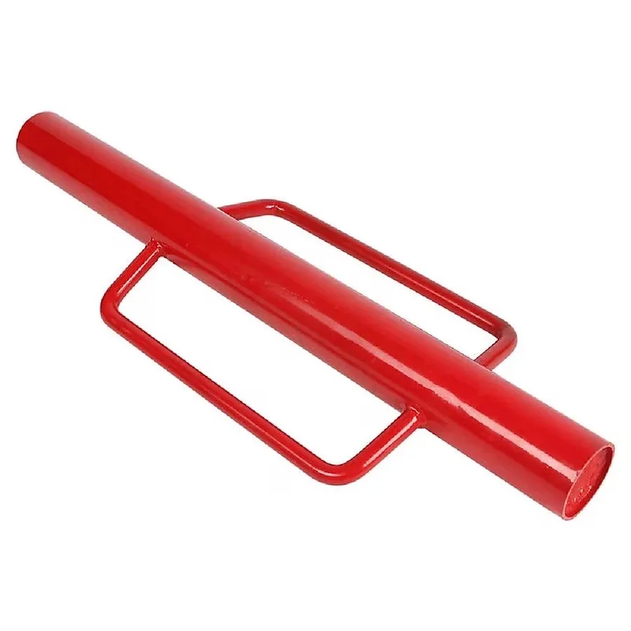 Metal fence column driver, heavy-duty T-pillar hammer with handle, used for installing fence column