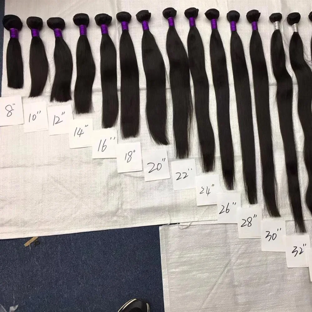 Dropshipping 22 inch Human Hair Extension Natural Color 1b Indian Hair For Ebony Lady