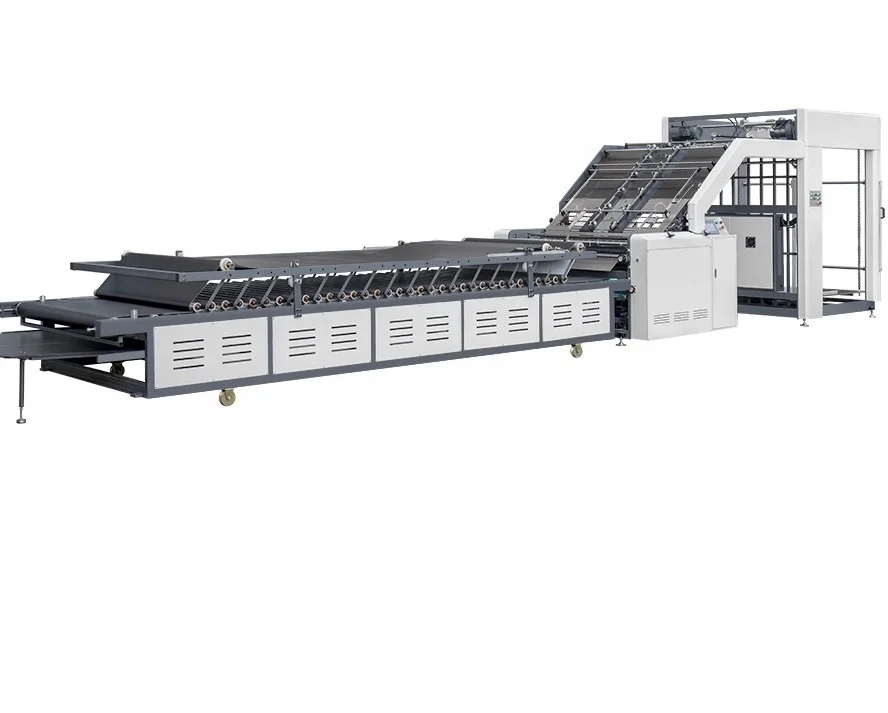 High speed paperboard corrugated paper laminating laminator with automatic flip flop stacker
