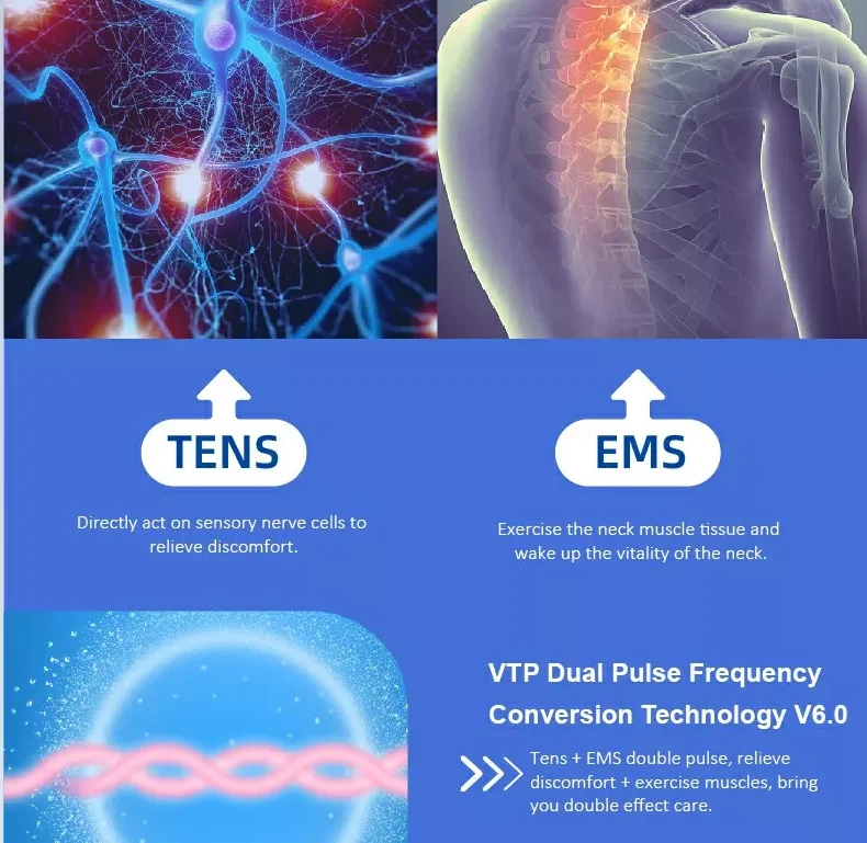 tens machine physiotherapy rechargeable tens ems machine with slipper