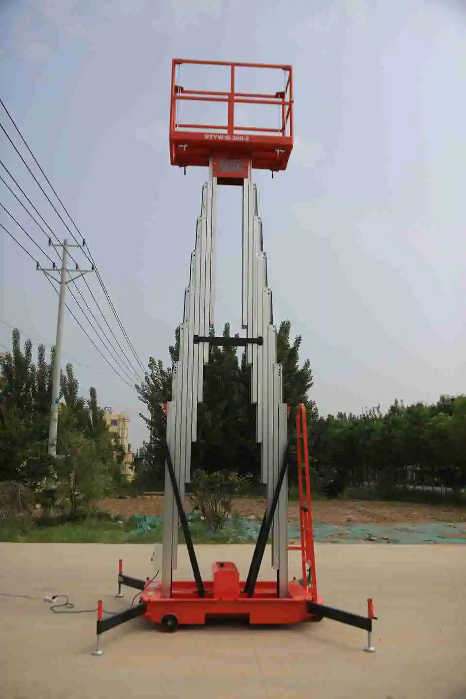 SHANDING Manufacturer Hydraulic Lifting Platform Truck Electric Lift Work Platform