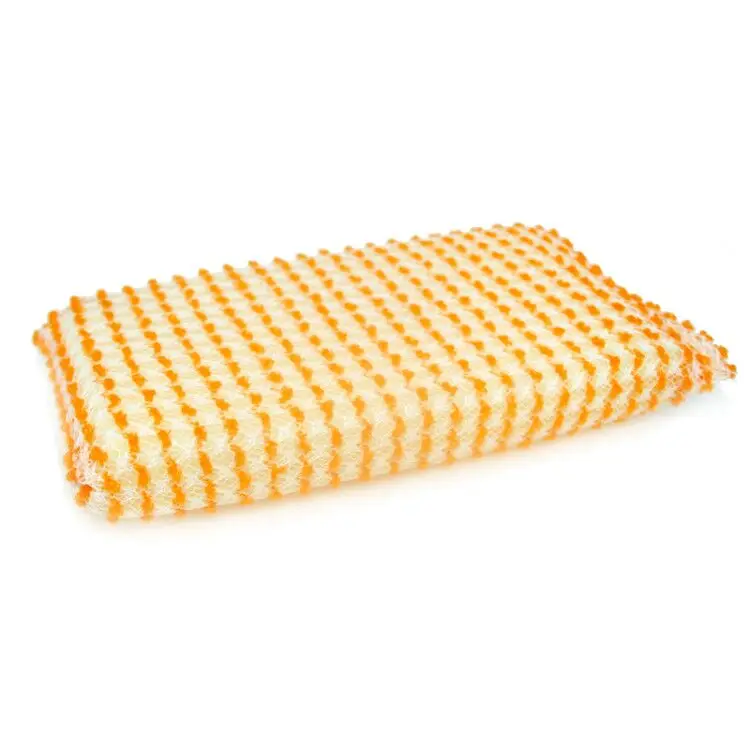 Polyester multicolor cleaning foam mesh kitchen scrub sponge