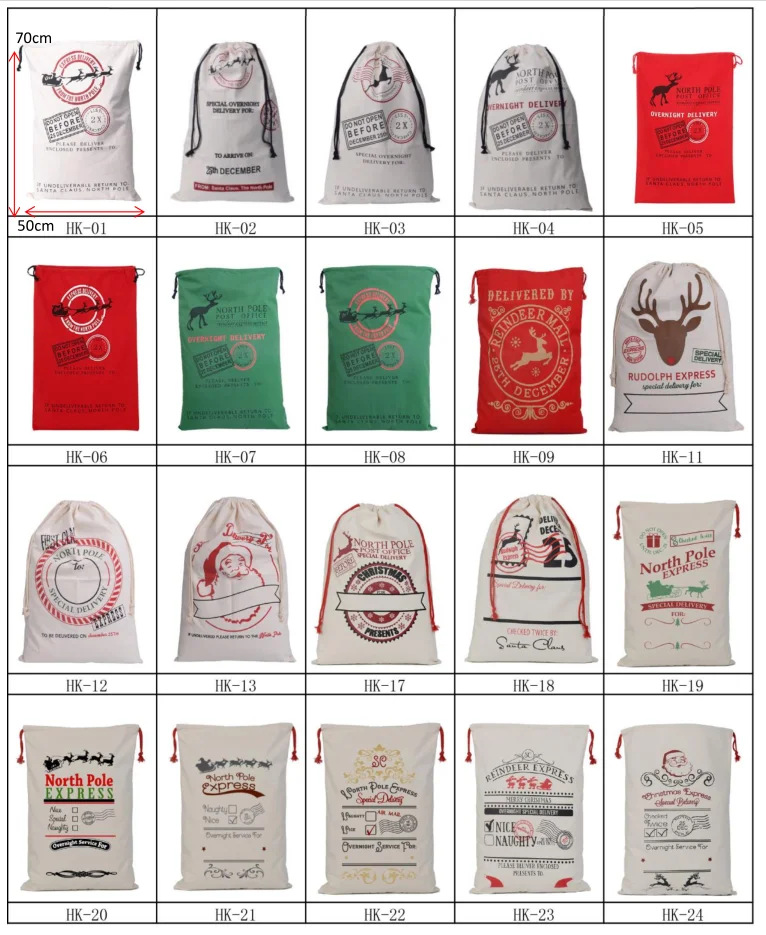 High King New design personalized Christmas cheap santa sacks