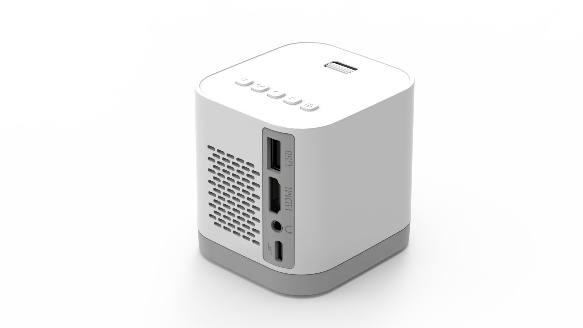 LCOS China Chip projector small size 720P physical resolution tabletop projector wireless with built-in battery for outdoor use