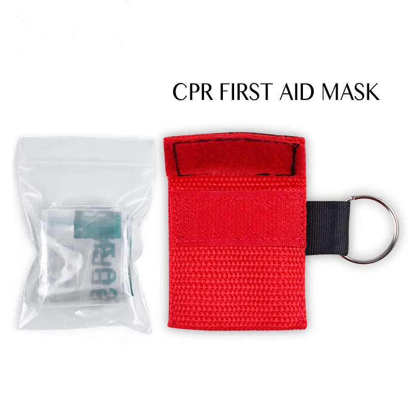 
Wholesale high quality custom logo cpr face shield keychain breathing face mask 