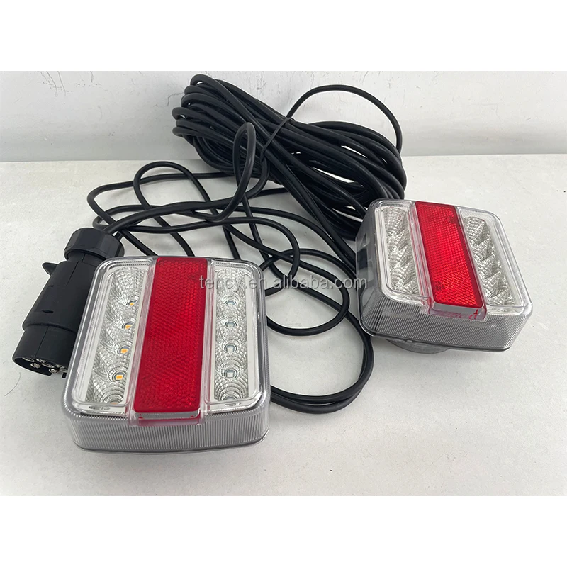 Магнитные задние фонари для грузовика, прицепа, стоп-сигнал, поворот, номерной знак, задний противотуманный фонарь