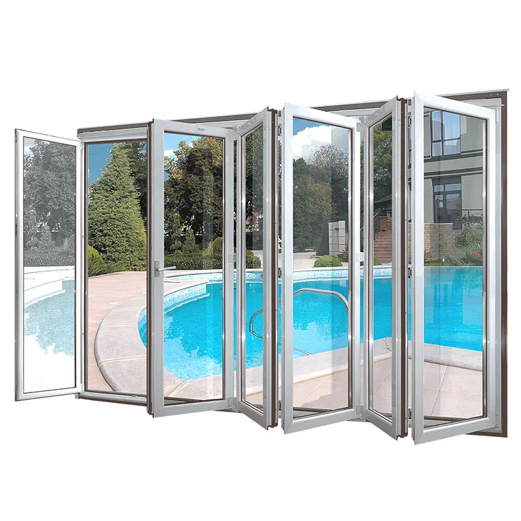 Wholesale Prices Australia Standards Patio Soundproof Aluminum Bi Folding Exterior Bifold Doors