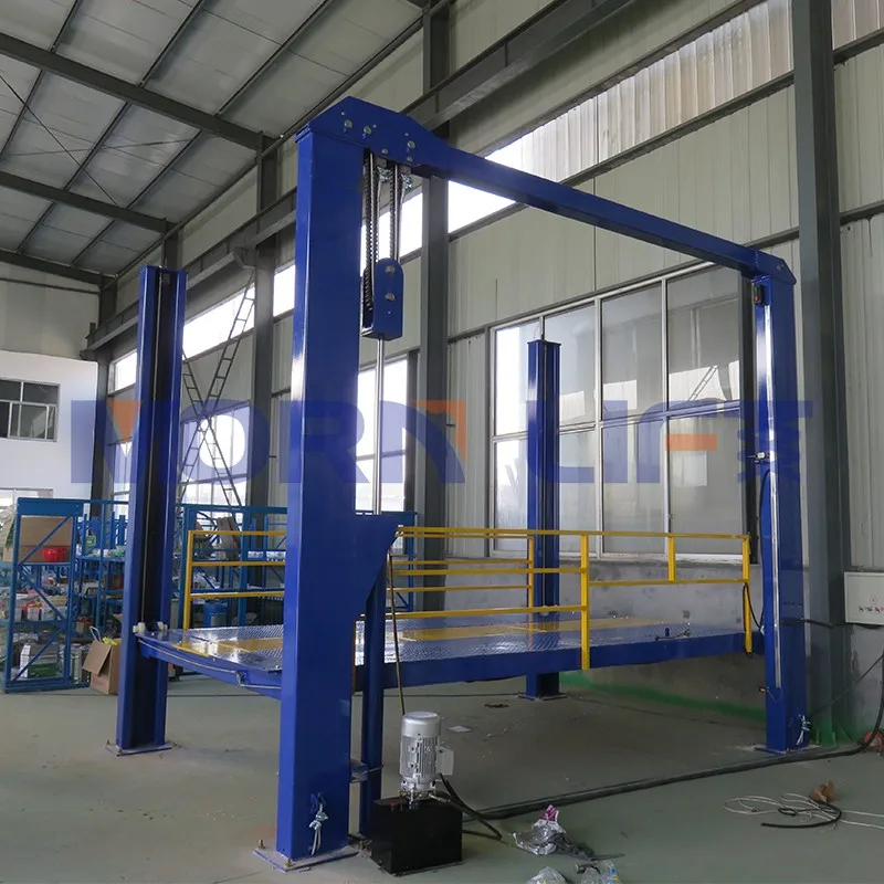 MORN car hoist 4 post elevator four post car elevator lift for vehicle vertical transportation