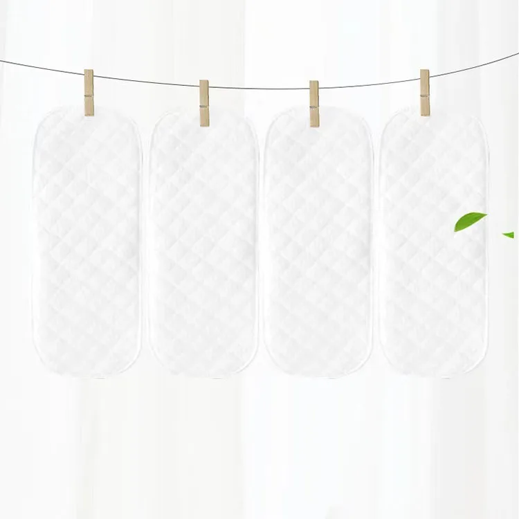 Reusable Baby Diapers Cloth Diaper 3 Layer Insert 100% Cotton Washable Baby Care Eco-friendly Diaper