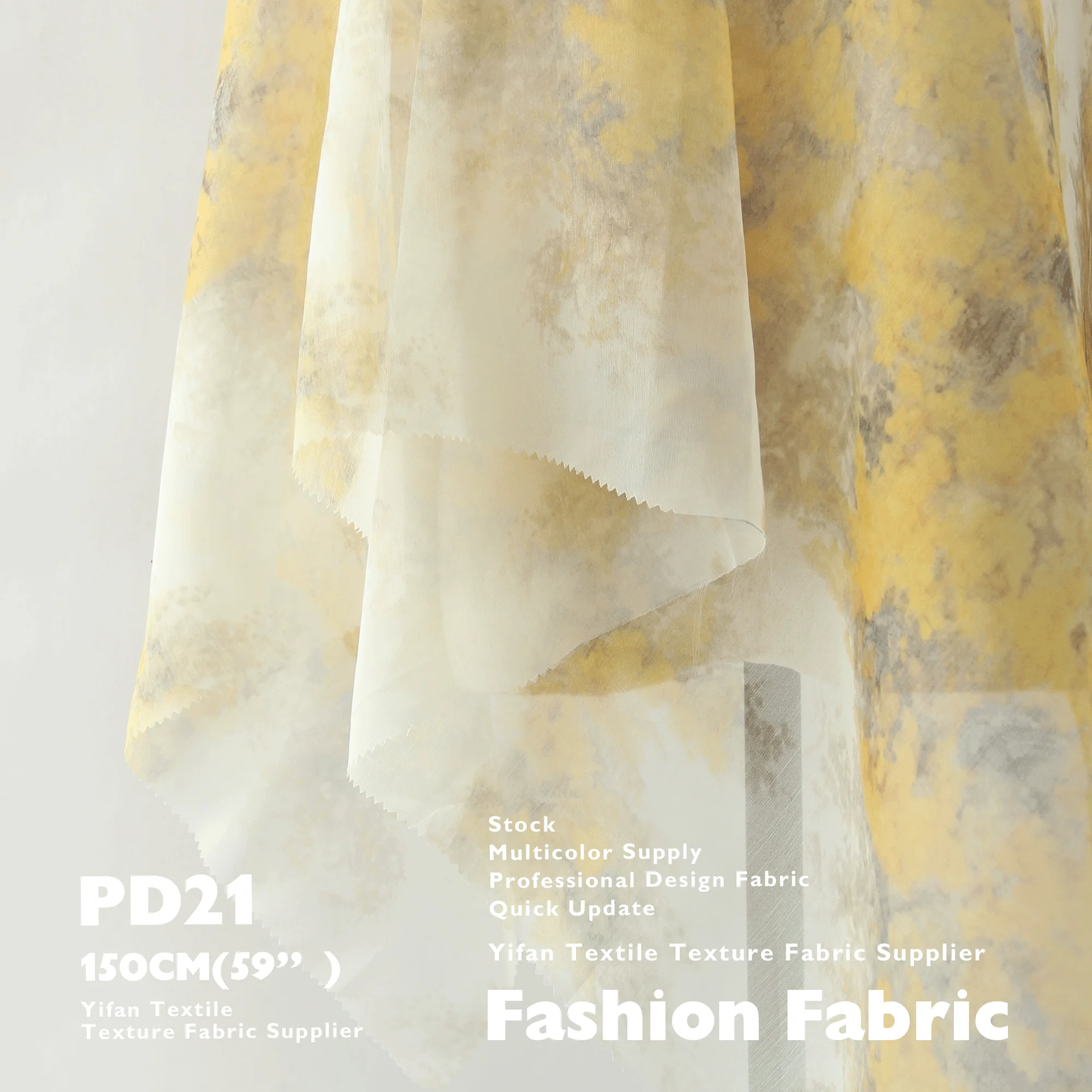 Printed Fabric Tie-dye Oil Painting Feel Imitation Silk Chiffon Fabric Dress Suspender Skirt