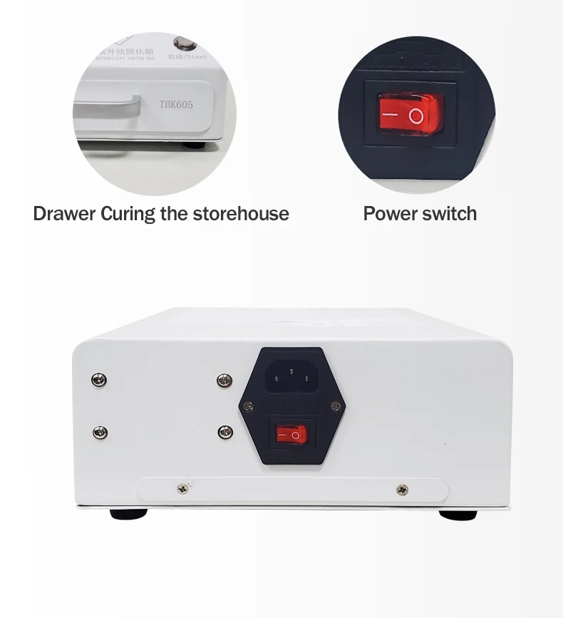 TBK 605 UV Lamp with 100 light Box Repair Machine 110V 220V LED Lamp Mobile Phone Curved Screen Glass LOCA Curing