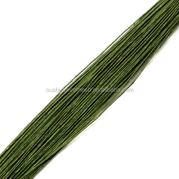Florist supply 18 - 30 gauge flower stem stub wire craft floral iron wire for artificial floral decoration and cake craft