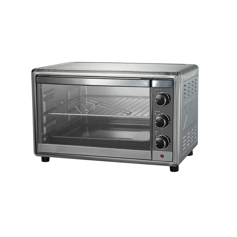 Домашний Многофункциональный тостер, прибор для приготовления пищи и гриля, 30 л, для завтрака, черный цвет