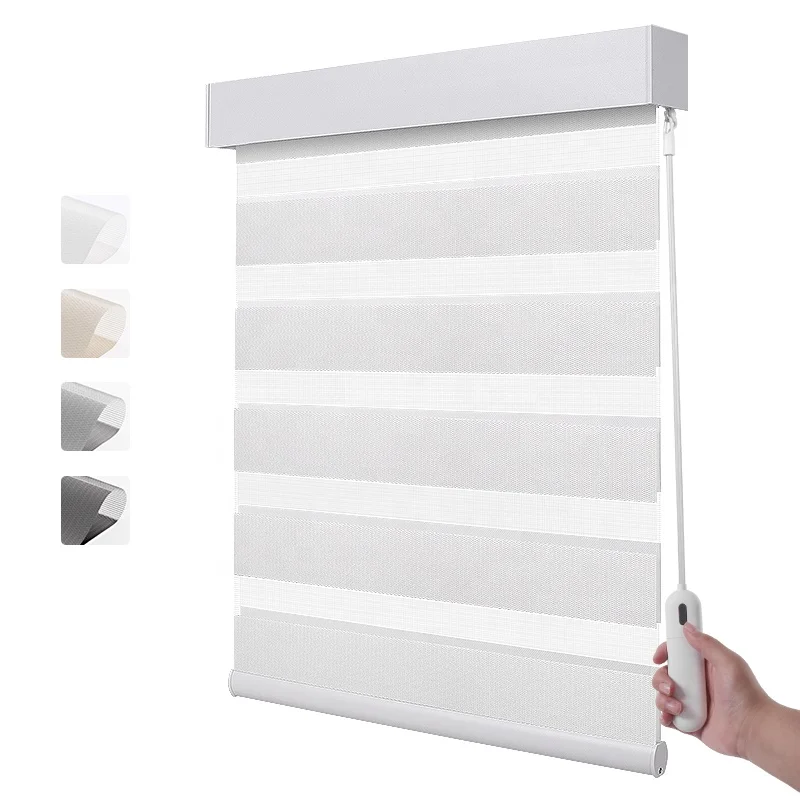 zebra curtain wand control motor electric zebra blind motorized electric blinds for window motor  zebra shades wifi Persianas