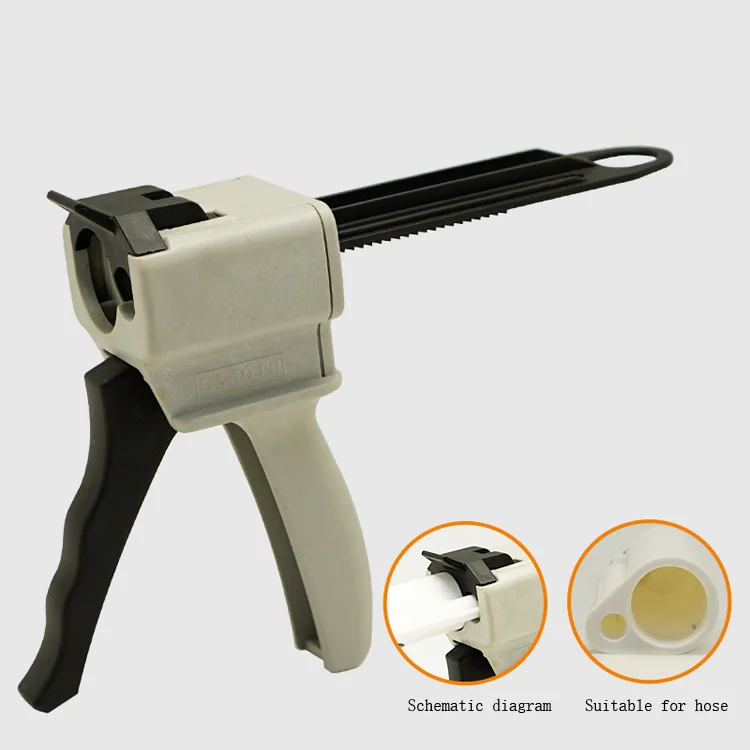 AB Glue Manual 1 1 Two-Component 2 1 Universal Silicone Rubber 50ml Gun Gun Use 4 1 and 10 1 Caulking Gun