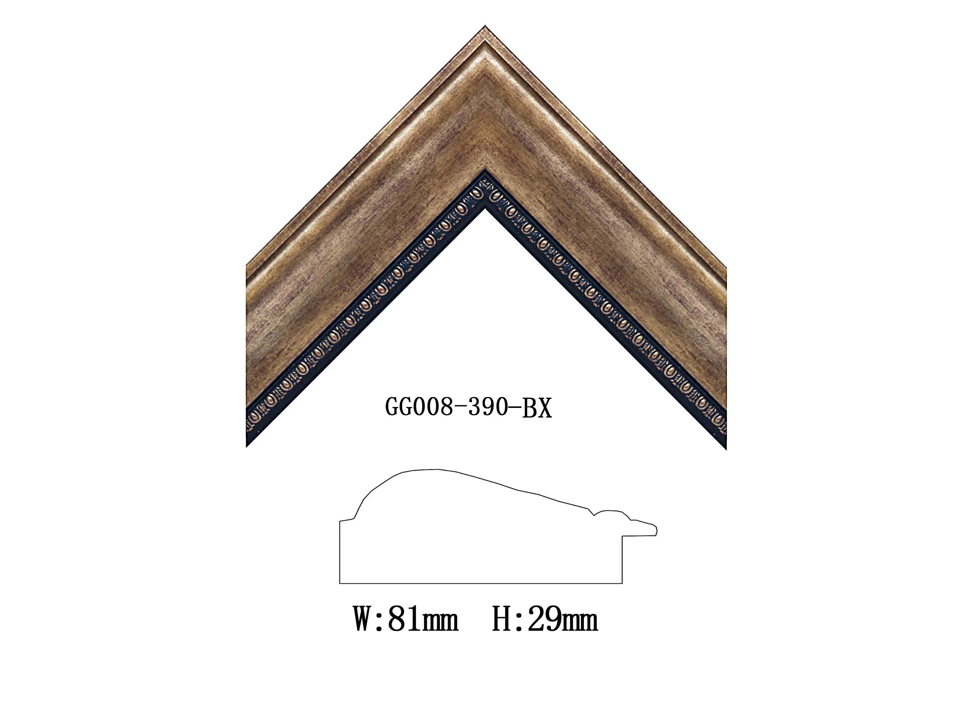 Wholesale Baroque Antique Gold Large Models PS Frame Moulding for Gallery Shop