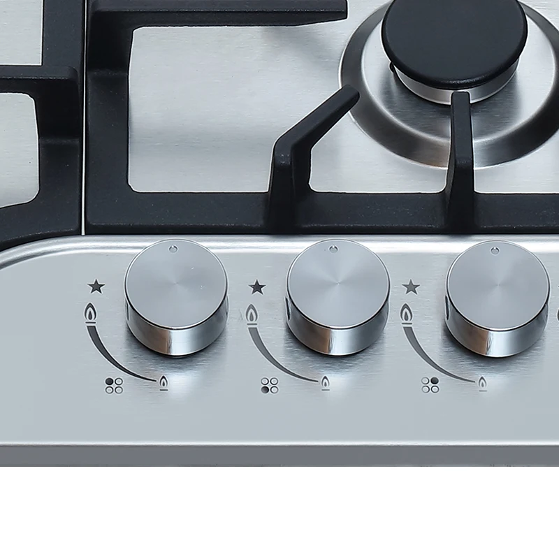 NG LPG 4 burner kitchen stove stainless steel built in gas stove