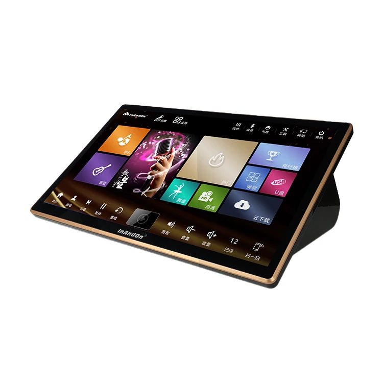 3 в 1 Портативный прочный материал сенсорный экран 1T горячая распродажа караоке-плеер 18