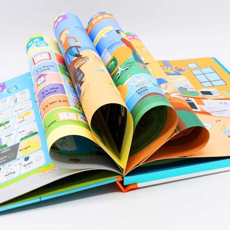 Go English Big Pictures 3-12 years old kis touch sound English E-books children lerning  English language