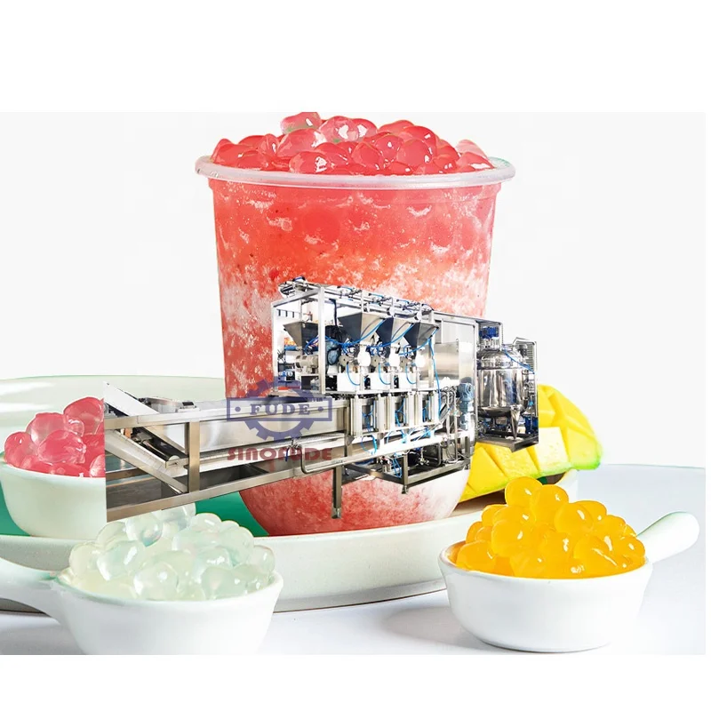 full automatic high quality bubble tea pearls production line for konjac agar 3Q ball making machine manufactory