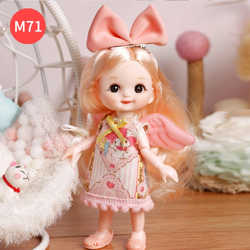 2023 Hot Sell Promotion Price Exquisite Doll Clothes 16 cm Mini Doll Baby Kids Toy