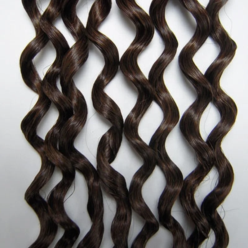 Micro Ring Links Human Hair Extensions Easy Loop Beads Remy Natural Brazilian Curly Chinese Hair 100% Real Human Hair