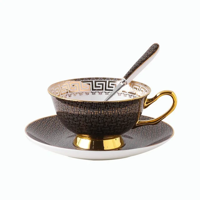 Hot selling Light luxury Coffee cups and saucers Ceramic coffee cups and saucers espresso cups and saucers