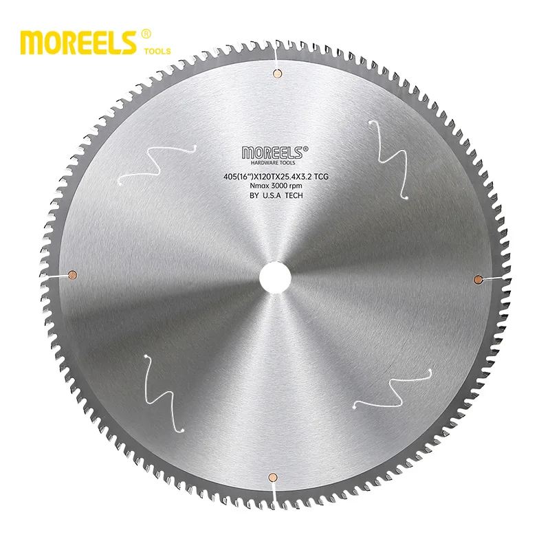 405x120Tx25.4x3.2 TCG Saw Blade Aluminum Tungsten Carbide Tipped Circular Saw blade Aluminum and Metal Cutting