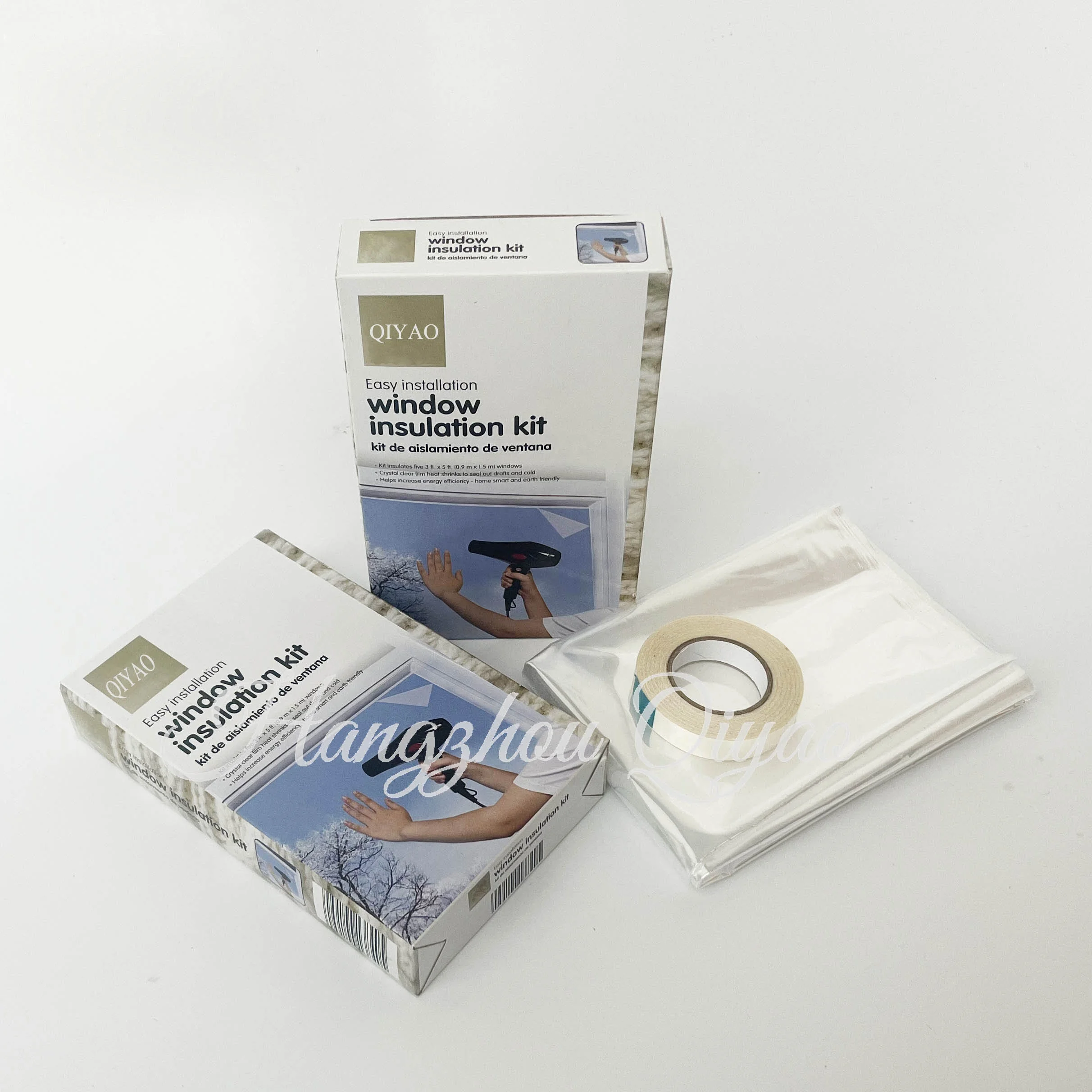 Customized Transparent Window Seal Indoor Insulation Kit 3 Windows Shrink Film