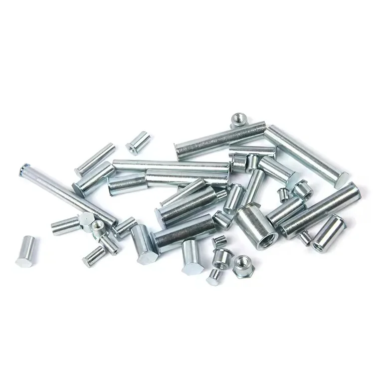 Zinc & Nickel Plated 3.5M3 Carbon Steel Hexagon Blind Stud with Hex Nut Self Clinching Standoff for Sheet Metal