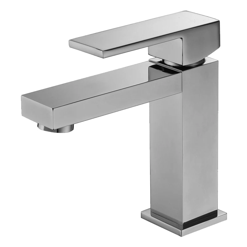 Vanity Sink Faucet Single Lever Chrome Brass Hot and Cold Basin Taps Waterfall