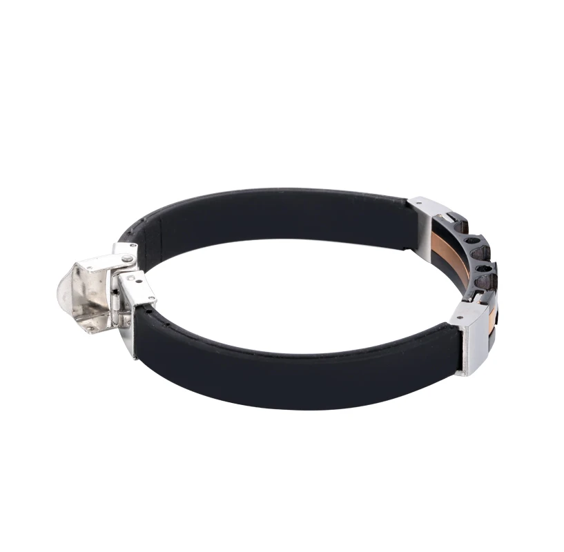 Wholesale Men Leather Rope Embed Fashion Charm Genuine Bar Bracelet Wrist Leather Bracelet