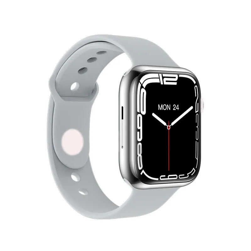 Smartwatch Fitness Heart Rate Blood Pressure Gps Touch Screen Calorie Tracker 8 Max Blue Tooth Call Smart Watch For I Watch