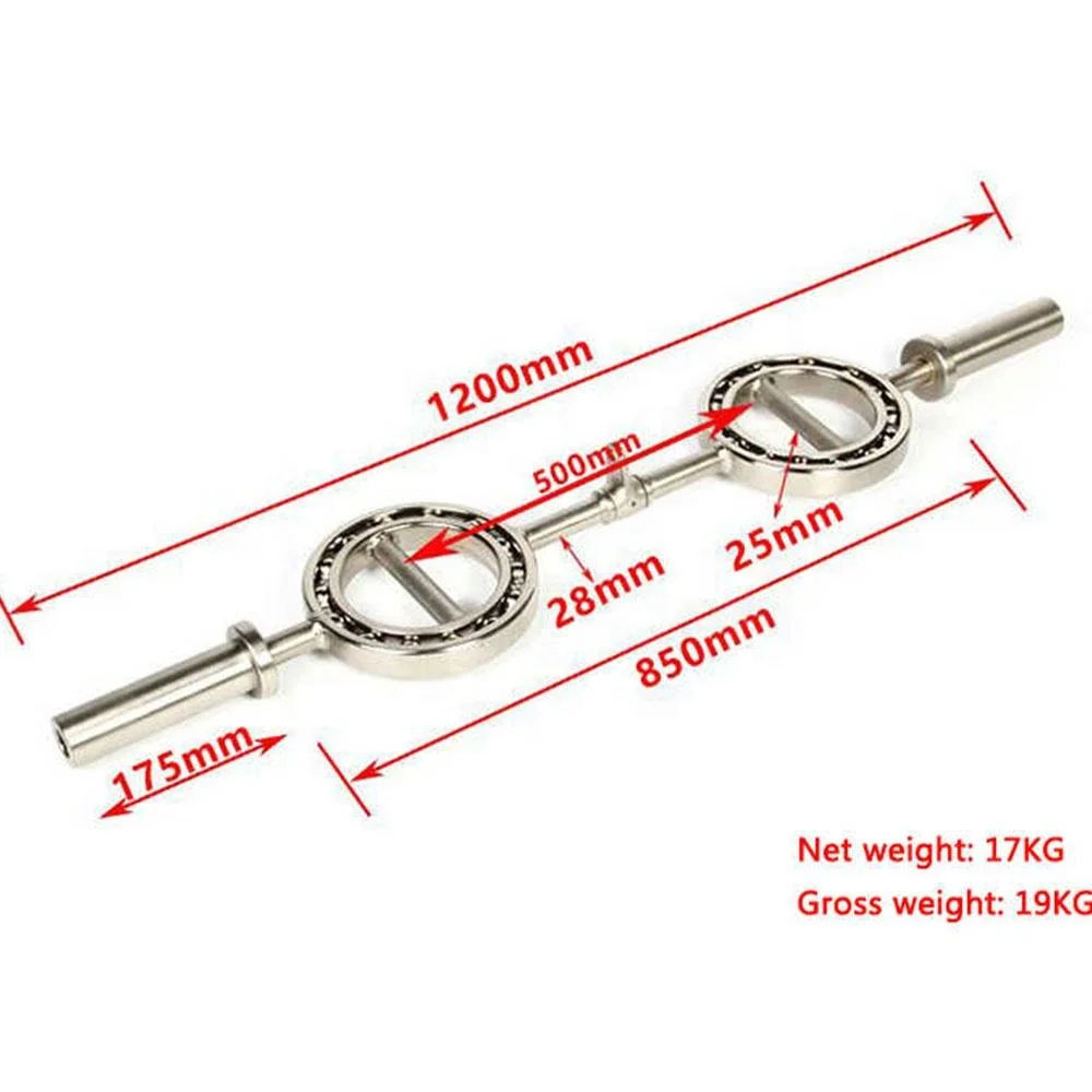 League-Sport Wholesale Powerlifting Barbell Bar Gym Professional 50mm Diameter Weight Plate Barbell Bar
